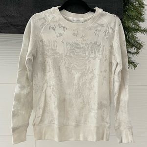 IRO cenix distressed white top